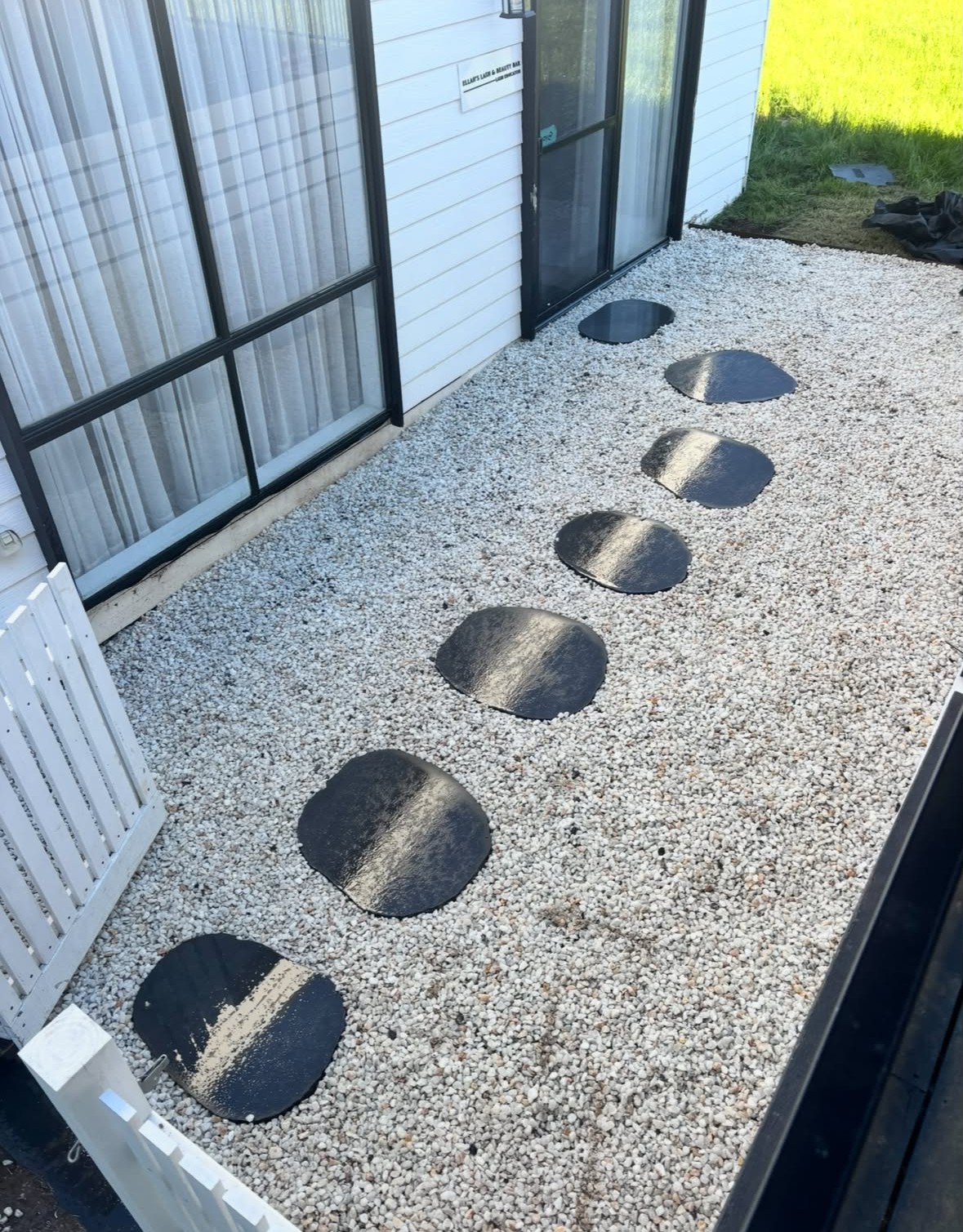 Side Yard Stepping Stone Path, after